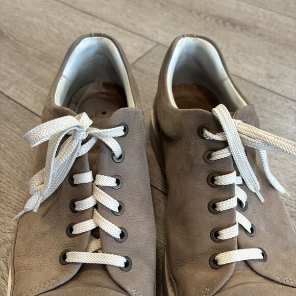 Samuel Hubbard Fast Taupe Nubuck Leather Men's Oxford Shoes M1300-029 Size 10.5 - Picture 3 of 8